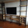 Muebles de fierro y madera para cliente