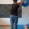 Rehabilitacion de escoliosis, en la imagen estamos realizando ejercicios funcionales para mayor inclinacion de la columna.