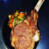 Chleton de Res con vegetales on top!