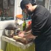 Lasaña boloñesa y espinaca
