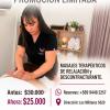 Promoción Limitada para masaje técnica mixta sesión de 60 mn. Atención en los Militares 5620 metro Manquehue