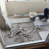 Reparando porcelanato soplado